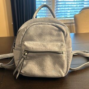 JEN & CO Convertible Backpack Purse, Light Blue/Gray LIKE NEW!